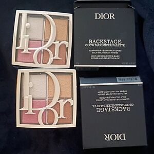 Dior Backstage Glow Maximizer Palette — Pink & Gold Duo